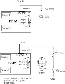 dbd2 driving LEDs diagram